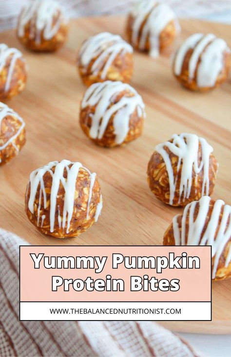 Enjoy these pumpkin protein balls with white chocolate, a healthy fall treat packed with pumpkin pie spice and protein powder. These no bake pumpkin balls make perfect energy bites and fall snacks. Easy to make and homemade, they’re the ideal snack for a quick boost! No Bake Pumpkin Balls, Protein Balls No Bake, Snacks Easy To Make, Pumpkin Protein Balls, Pumpkin Energy Balls, Packed Snacks, Oats Protein, Protein Balls Healthy, Pumpkin Balls