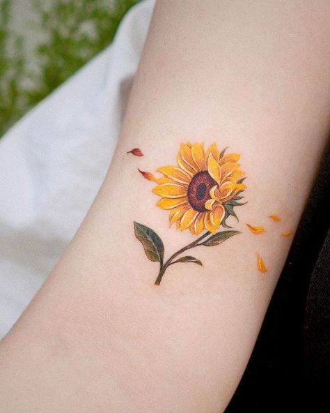 10 Best Small Sunflower Tattoo Ideas You Have To See To Believe! | Outsons | Men's Fashion Tips… in 2022 | Sunflower tattoo small, Sunflower tattoo simple, Sunflower tattoo Sunflower Tattoo On Wrist, Watercolor Sunflower Tattoo, Sunflower Tattoo Ideas, Sunflower Tattoo Simple, Sunflower Tattoo Sleeve, Tattoos Mandala, Small Sunflower, Daisy Tattoo, Tattoos Geometric