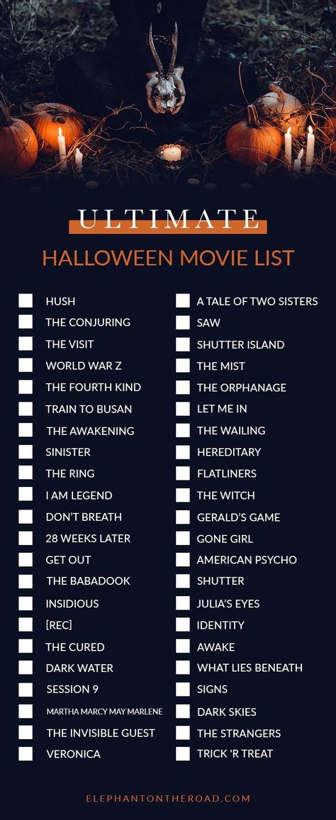 Scary Movie Night Ideas, Autumn Movies List, Halloween Night In, Autumn Movie Night, Halloween Movie Night Ideas, Movie Night Movies, Scary Halloween Movies, Autumn Movies, Spooky Movie Night