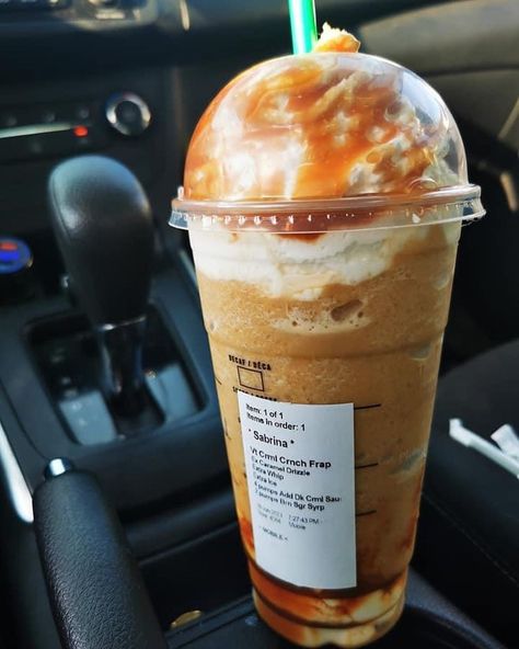 SecretDrinks 🤫 on Instagram: “VENTI: Caramel Ribbon Crunch Frappuccino w/ extra whipped cream, caramel drizzle, and ice, with 4 pumps of dark Caramel sauce & 2 pumps of…” Caramel Ribbon Crunch Frappuccino, Ribbon Crunch Frappuccino, Iced Caramel Macchiato Starbucks, Best Dunkin Donuts Drinks, Starbucks Iced Coffee Drinks, Caramel Ribbon Crunch, Starbucks Caramel Drinks, Caramel Macchiato Starbucks, Caramel Drinks