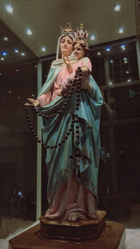 Mary Mother Of The Church, Our Lady Of The Rosary, Lady Of The Rosary, Marian Apparition, Catholic Wallpaper, Catholic Pictures, Religious Pictures, San Nicolas, Our Lady Of Lourdes