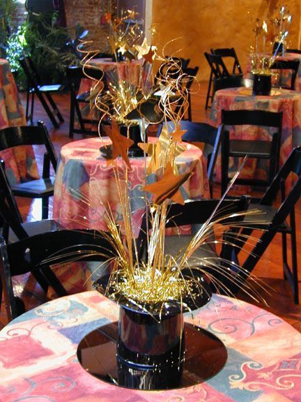 50+ Cheap and Easy New Years Eve Centerpiece Ideas To Make | HubPages Top Hat Centerpieces Table Decorations, New Years Centerpiece Ideas Diy, New Year’s Eve Centerpiece, New Years Eve Centerpiece, New Years Eve Centerpieces, Top Hat Centerpieces, New Years Eve Party Ideas Decorations, New Year Table, New Years Wedding