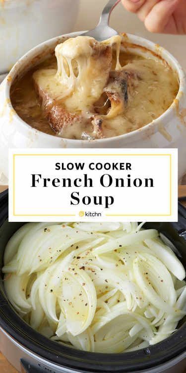 Slow Cooker French Onion Soup, French Onion Soup Recipe, Onion Soup Recipes, Best Soup Recipes, God Mat, Crock Pot Slow Cooker, Recipes Crockpot, Slow Cookers, Crockpot Recipes Slow Cooker