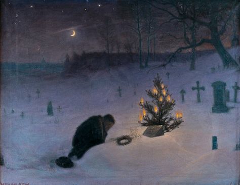 Classical Art, Christmas Paintings, Pics Art, Pretty Art, Christmas Art, Christmas Eve, The Snow, Dark Art, Dark Fantasy