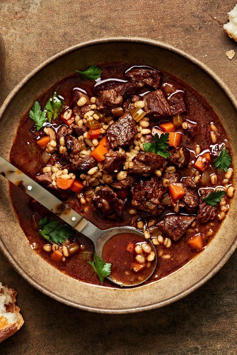 Beef And Barley Soup, Beef And Barley, Warm Soup Recipes, The Modern Proper, Modern Proper, Beef Barley, Beef Barley Soup, Fall Soup, Barley Soup