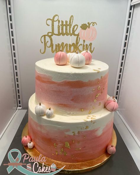 Pumpkin Baby Shower Cake Girl, Pink Little Pumpkin Baby Shower Ideas, Pumpkin Baby Shower Cake Boy, Pink Pumpkin Baby Shower Theme, A Little Pumpkin Baby Shower Theme Pink, Little Pumpkin Cake Ideas, Girl Pumpkin Baby Shower Theme, Pumpkin Theme Baby Shower Cake, Fall Theme Baby Shower Cake