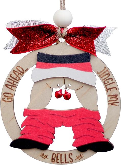 Amazon.com: LENKING Funny Christmas Ornament Santa Naughty Ornament Wooden Santa Christmas Ornament, Funny Christmas Ornament 2023 for Tree and Holiday Home Decor (Funny Santa) : Home & Kitchen Wooden Santa Ornaments, Funny Christmas Ornaments Diy, Cousins Christmas, Funny Christmas Decor, Elvis Cakes, Xtool F1, Christmas Pranks, Funny Christmas Cartoons, Christmas Bazaar Crafts