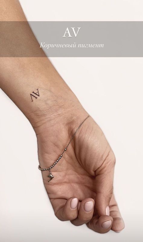 (18) WhatsApp Wrist Tattoos Words, V Tattoo, Small Girly Tattoos, Initial Tattoo, Small Hand Tattoos, Classy Tattoos, Subtle Tattoos, Girly Tattoos, Elegant Tattoos