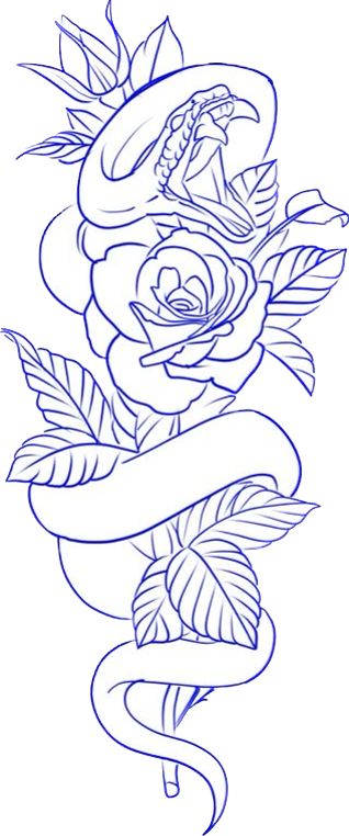 Basic Rose Drawing, Simple Beginner Tattoo Stencils, Skull Hand Tattoo Stencil, Rose With Thorns Drawing, Foot Tattoo Stencil, Arm Tattoo Sketch, Trad Rose Tattoo, Tattoos Stencils Outline, Tattoo Stencils Outline Design