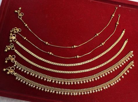 glamjewelryz - Etsy UK Anklets Gold, Leg Jewelry, Silver Anklets Designs, Anklets Indian, Jewellery Traditional, Dope Jewelry Accessories, Anklet Designs, Fancy Jewelry Necklace, Foot Bracelet