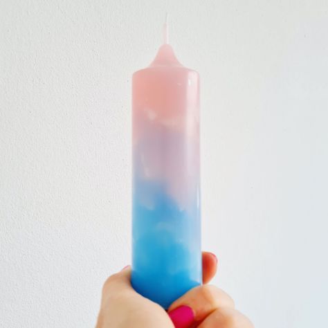 Made from recycled paraffin wax Galaxy Gradient, Ombre Candle, Candle Ideas, Paraffin Wax, Recycling, Wax, Candles