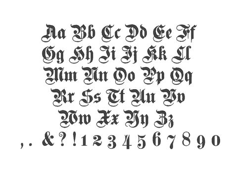 Fairy Tale Font, Cursive Letters Font, Script Fonts Alphabet, Font Gothic, Numbers Embroidery, Machine Embroidery Designs Monogram, Old English Alphabet, Celtic Fonts, English Gothic