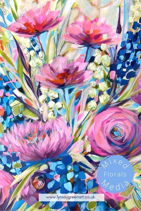 Firework Display, Colorful Floral Art, Abstract Floral Art, Painted Hearts, Acrylic Flowers, Floral Artwork, Bright Flowers, Flower Art Painting, Green Art