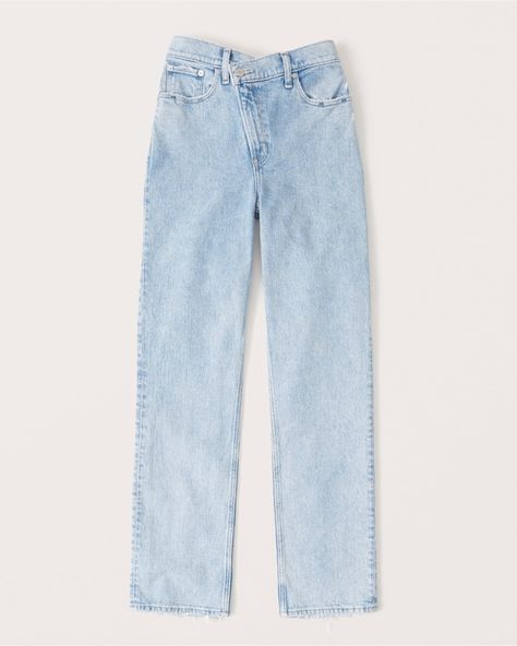 Women's High Rise 90s Relaxed Jean | Women's Bottoms | Abercrombie.com Ultra High Rise 90s Straight Jean, Outfits Mid 20s, Abercromie Jeans, Women’s Jeans, High Rise 90s Relaxed Jean, Trending Jeans, Wishlist Clothes, Everyday Outfits Fall, Xmas Wishlist