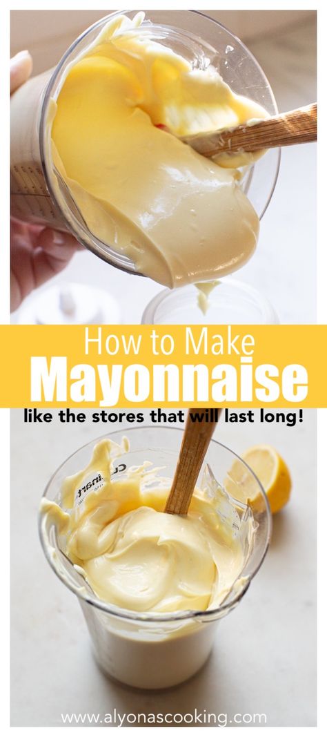 easy homemade mayonnaise recipe whipped in a cup Easy Homemade Mayonnaise, How Long Does Homemade Mayo Last, Small Batch Mayonnaise, How Do You Make Mayonnaise, Fermented Mayonnaise Recipe, Condensed Milk Mayonnaise Recipe, Healthy Homemade Mayonnaise Recipe, Copycat Hellman's Mayonnaise, Diy Kewpie Mayo