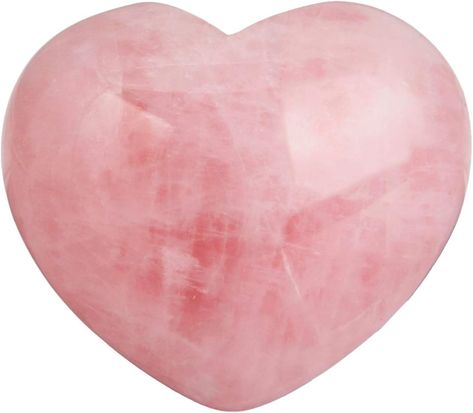 Rockcloud Healing Crystal Natural Rose Quartz Heart Love Carved Palm Worry Stone Chakra Reiki Balancing. Indoor Fountain, Meditation Gifts, Puffed Heart, Rose Quartz Heart, Zodiac Gifts, Crystal Candles, Worry Stones, Chakra Crystals, Chakra Stones