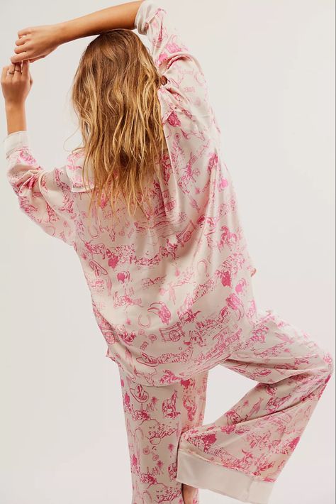 OMG ADD TO CART ASAP ✨🤠 #howdy #cowgirl #pjs #bachelorette #western #giddyup #pajamas #freepeople #westernvibes #spacecowgirl #cowboy #hotpink #pink #disco Follow my shop @theoabode on the @shop.LTK app to shop this post and get my exclusive app-only content! #liketkit #LTKSeasonal #LTKHoliday #LTKGiftGuide @shop.ltk https://liketk.it/4iSyU Silk Pjs For Women, Free People Pajamas, Cozy Pajama Set, Luxury Pajamas For Women, Dainty Pajamas, Girly Pajamas, Free People Lounge, Bridesmaids Pajamas, Feminine Loungewear