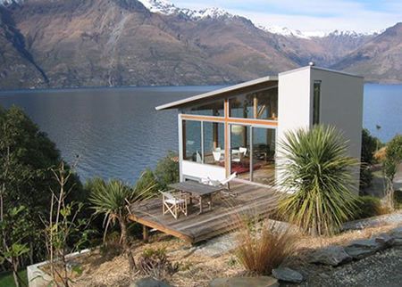 Time at the bach Small Cabin, Queenstown, Small Home, Modern Architecture, A House, Small House, Lake House, Holiday Home, Tiny House