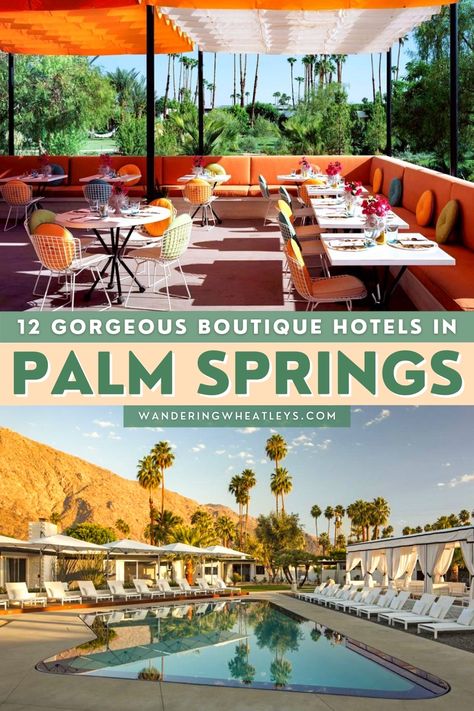 Are you looking for fabulous places to stay in Palm Springs, California? Here are 12 of the BEST boutique hotels in Palm Springs in the best neighborhoods in Palm Springs for a perfect California vacation! I where to stay in Palm Springs I accommodation in Palm Springs I Palm Springs accommodation I hotels in California I accommodation in California I where to stay in California I California hotels I places to stay in California I California boutique hotels I USA travel I #Caifornia #PalmSprings Palm Springs Boutique Hotel, Best Places To Stay In Palm Springs, Palm Springs Hotels Resorts, Where To Stay In Palm Springs, Palm Springs Motel, Palm Springs Bach, Hotels In California, Palm Springs Resorts, Palm Springs Hotel