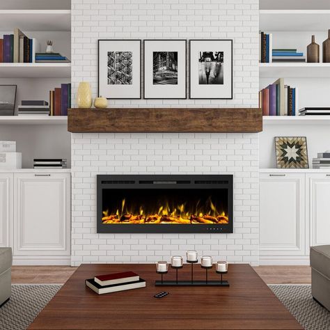 Double sided fireplace living room