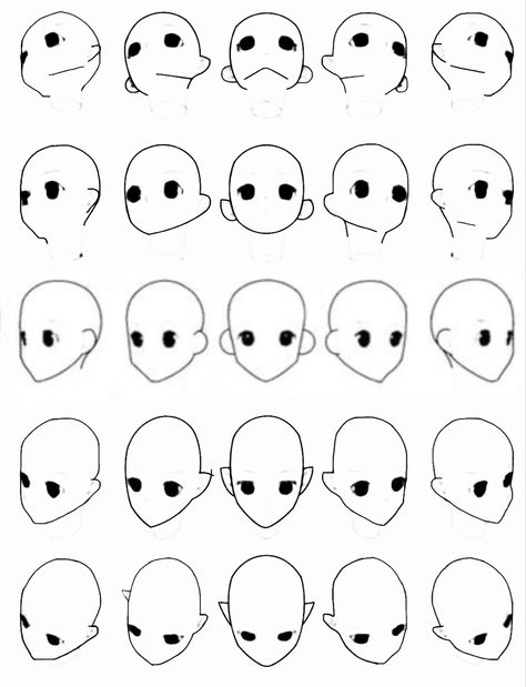 Anime Guidelines, Face Guidelines Drawing, Face Guidelines, Guidelines Drawing, Proportions Reference, Anime Outline, Simple Drawings, Art Resources, Body Features