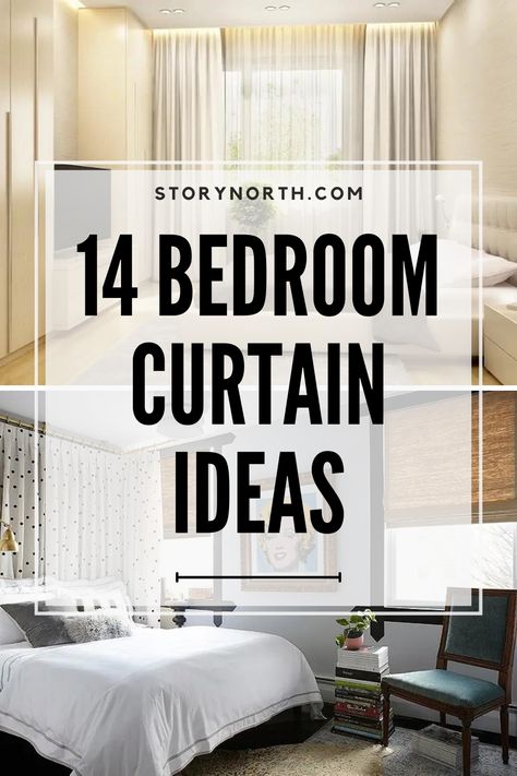 Curtains Aesthetic Bedroom, Short Bedroom Curtains, Small Window Bedroom, Bedroom With Curtains, Curtains And Blinds Together, Curtain Ideas For Living Room, Curtains Behind Bed, Short Window Curtains, Minimalist Curtains