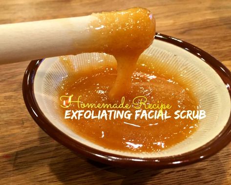 Diy Face Exfoliating Scrub, Facial Scrubs Homemade, Homemade Face Exfoliator, Diy Face Exfoliator, Homemade Exfoliating Scrub, Diy Exfoliating Face Scrub, Exfoliating Scrub Diy, Homemade Face Scrub, Natural Exfoliating Scrub