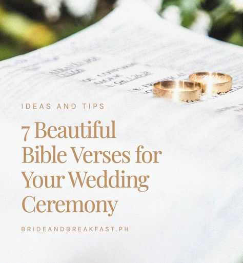 Wedding Signage Bible Verse, Quotes About Love Bible, Wedding Scripture Readings Bible, Biblical Wedding Readings, Biblical Wedding Quotes, Wedding Vows Christian, Christian Wedding Verses, Wedding Scripture Verses Marriage, Bible Verse For Wedding Ceremony