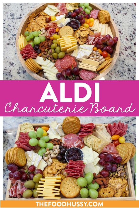 Aldi Charcuterie Board Cheese Board Platter, Lunch Charcuterie Board To Go, Basic Charcuterie Board Ideas, Charcuterie For 10, Beginners Charcuterie Board, Charcuterie Board Step By Step, Diy Grazing Board, Also Charcuterie Board, Charcuterie Food Ideas