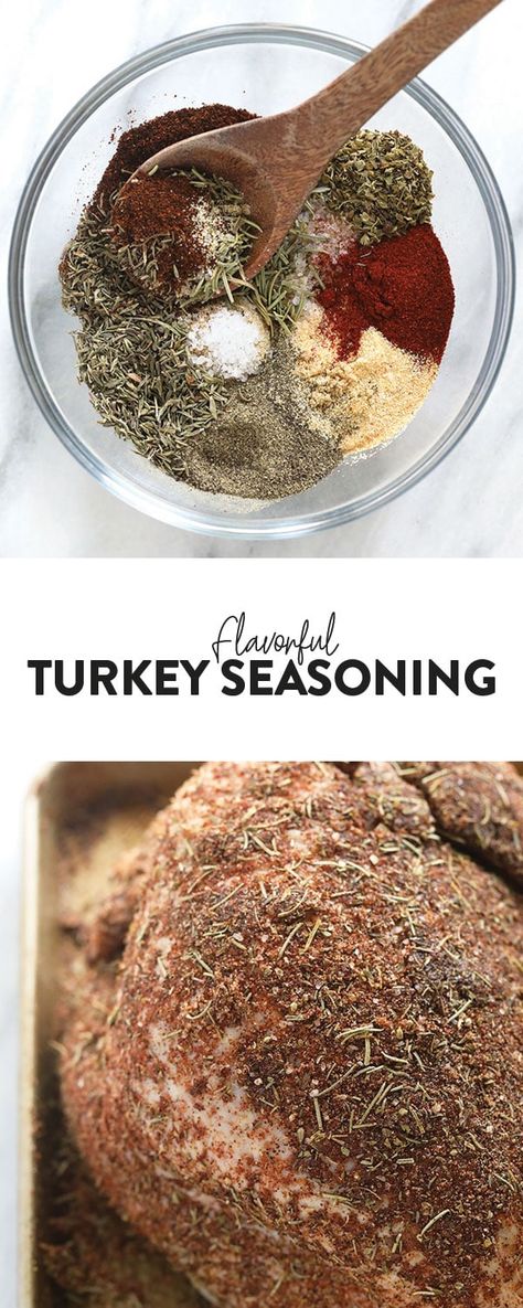 Ditch the store-bought turkey seasoning and use the most Flavorful Turkey Seasoning made with 9 ingredients you can actually pronounce. Winner winner, turkey dinner! Best Turkey Seasoning, Marinade Ideas, Turkey Rub Recipes, Turkey Marinade, Wooden Skillet, Turkey Rub, Turkey Seasoning, Turkey Spices, Turkey Tenderloin