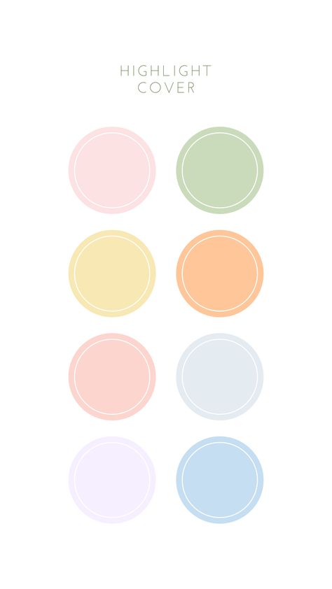 Pastel Colors Highlight Covers Instagram, Instagram Cover Highlights Icons Pastel, Pastel Ig Highlight Cover, Cute Cover Highlight Instagram, Cover Highlight Instagram Cute, Highlight Covers Instagram Colorful, Ig Cover Highlights Pastel, Cute Highlights For Instagram Stories, Color Icons Aesthetic