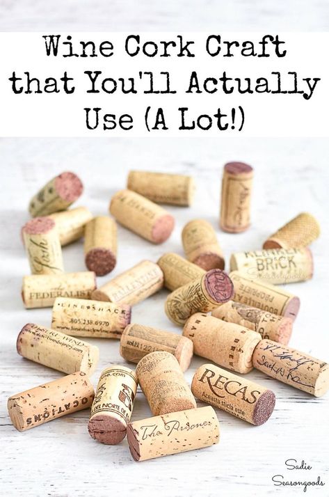 Using Wine Corks Craft Ideas, Crafts With Corks Creative Ideas, Crafts Using Wine Corks, Wine Corks Ideas, Crafts With Corks, Corks Crafts, Cork Creations, Wine Corks Decor, Wine Cork Trivet