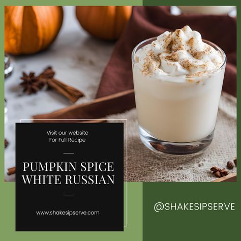 The Pumpkin Spice White Russian: A Cozy Twist on a Classic Cocktail Pumpkin Spice White Russian, Fall Cocktail, White Russian, Halloween Cocktails, Fall Cocktails, Classic Cocktail, Halloween Event, Classic Cocktails, Mocktails