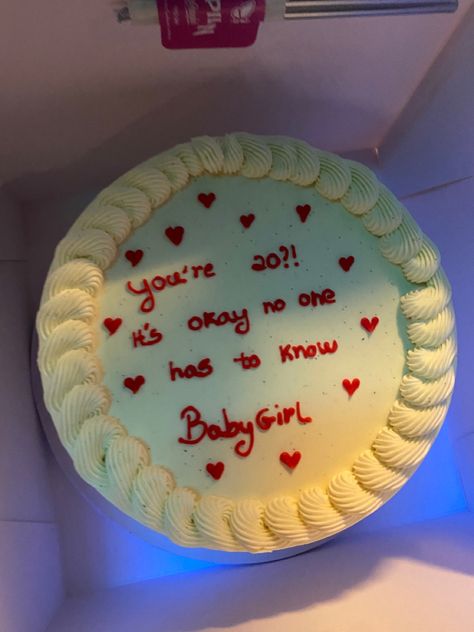 You're 20 Cake, Ur 20 Birthday Cake, You Are 20 No One Has To Know Cake, Your 20 Cake, You're 20 Its Okay No One Has To Know Cake, You're 20? Cake, Cake Ideas For 20th Birthday Girl, Cake For 20th Birthday Girl, Your 20 Its Okay No One Has To Know Cake