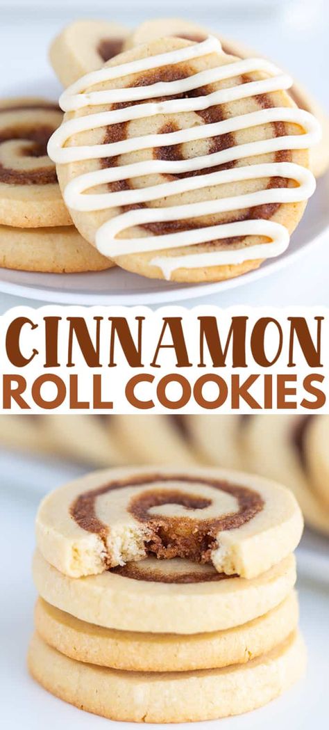 Cinnamon Roll Cookies Recipe, Sugar Cookies From Scratch, Cinnamon Roll Bake, Cinnamon Roll Cookies, Cookies Decoradas, Comfort Desserts, Rolled Sugar Cookies, Peanut Butter Oatmeal Cookies, Cinnamon Cookies