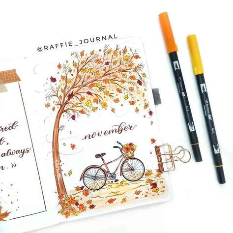 57 Stunning November bullet journal ideas and cover pages November Bujo, Bullet Journal Cover Page Ideas, Journal Cover Page Ideas, November Bullet Journal, Bujo Cover, Cover Page Ideas, Journal Cover Page, Bullet Journal Cover, Bullet Journal Cover Page