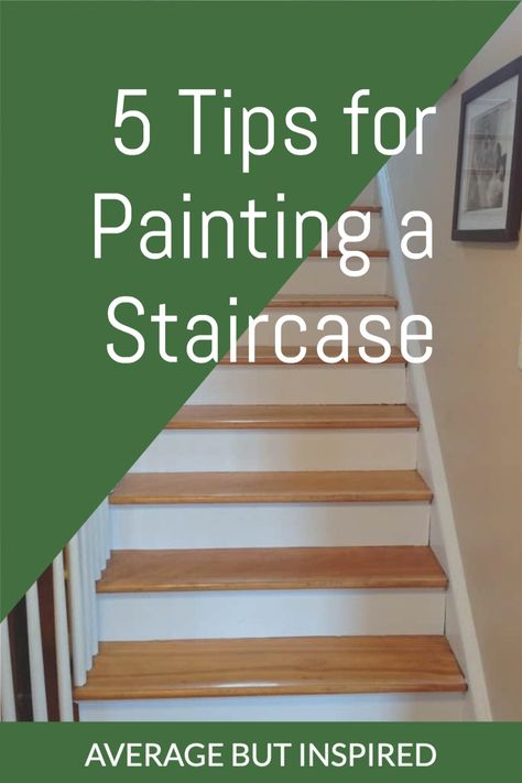 Diy Staircase Makeover Paint, Painting On Stairs Wall, Paint For Stairs Staircases, Diy Painted Staircase, Stairs Makeover Ideas Paint, Painted Stairs Ideas Staircase Makeover, Painting Indoor Stairs, Staining Stairs Diy Staircase Makeover, Painting A Staircase