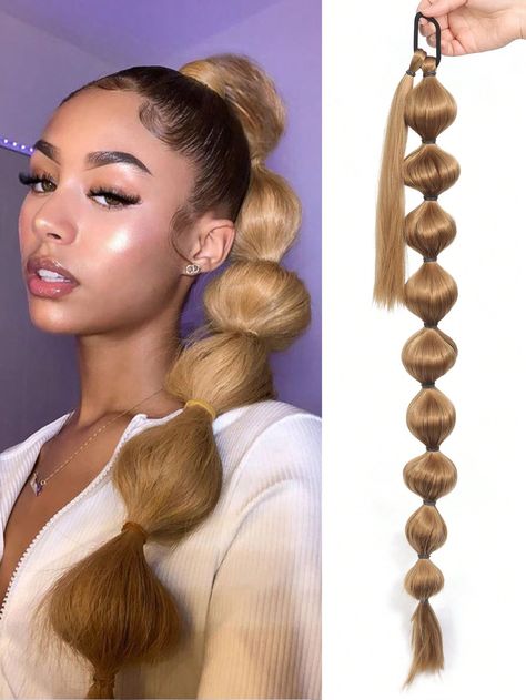 Ginger  Collar  High Temperature Fiber  Ponytail Embellished   Wigs & Accs Lanterns, Plaited Ponytail, Long Bubble Ponytail, Braid Ponytail, Bubble Ponytail, Ponytail Extension, Braided Ponytail, High Temperature, Ginger