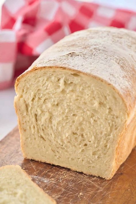 Easy Sandwich Bread Recipe, Sandwhich Bread, Homemade Sandwich Bread, Knead Bread Recipe, Homemade Sandwich, Sandwich Bread Recipes, Kneading Dough, Rustic Bread, Loaf Of Bread