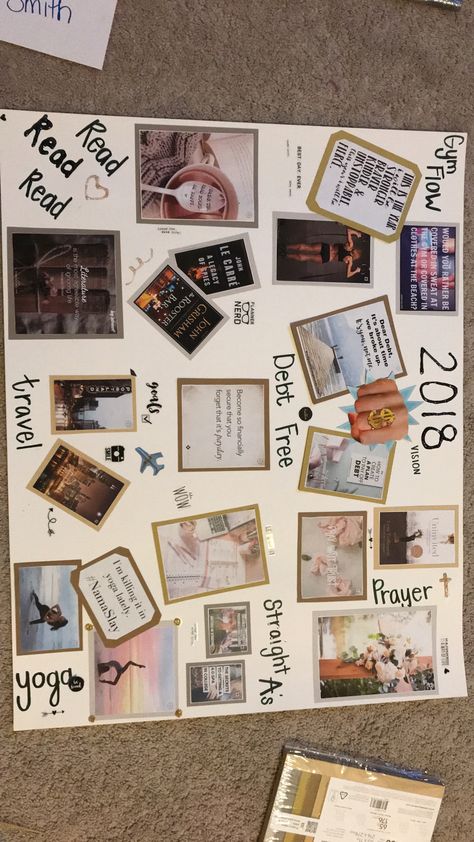 Self Board Ideas, Vision Board Ideas Room Decor, How To Make Dream Board, Vision Board Ideas Diy How To Make, Personal Board Ideas, Handmade Vision Board Ideas, Poster Board Vision Board, 2023 Vision Board Poster, Design For Collage Making