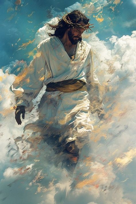 Faithful Messenger (@_PowerOfWord_) on X Jesus Art Paintings, Jesus Coming Back, God Painting, Jesus Christ Painting, Jesus Artwork, Jesus Christ Artwork, Pictures Of Christ, Picture Picture, Jesus Christ Art