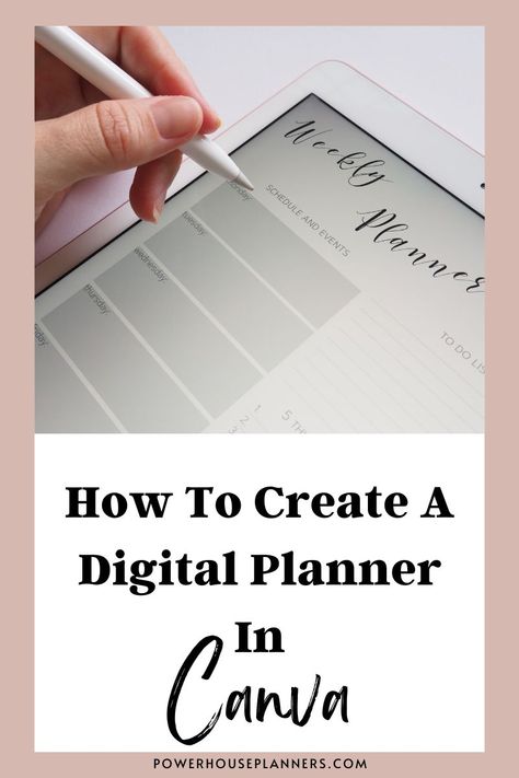 Learn how to create a digital planner in Canva. It’s easy to make a digital planner on Canva with FREE planner templates in this Canva digital planner tutorial. #digitalplanner #canva #digitalplanning Making Digital Planner, Diy Digital Planner Canva, How To Use Digital Planner, How To Create A Digital Planner, How To Make Digital Planner, How To Make A Digital Planner Goodnotes, Canva Planner Template, How To Make A Planner, Make Your Own Digital Planner