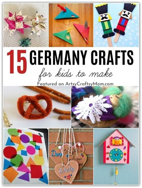 German Christmas Crafts Preschool, German Christmas Crafts Diy, Germany Culture Art, Netherlands Christmas Crafts For Kids, Germany School Project, Germany World Thinking Day, International Crafts For Kids, Netherlands Crafts For Kids, Germany Crafts For Preschool