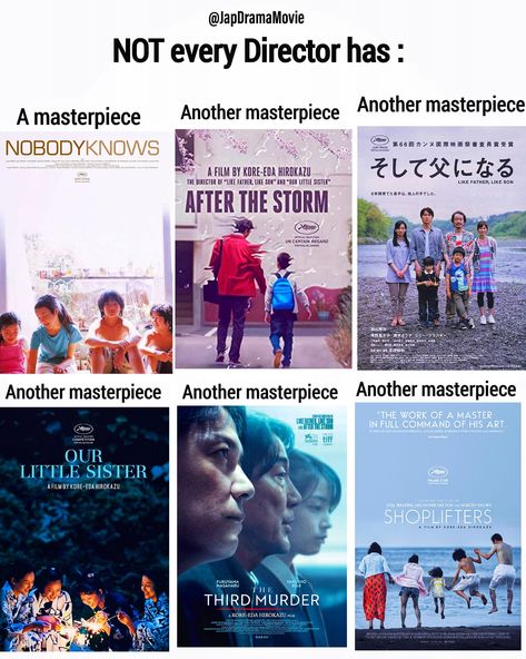 Director Hirokazu Koreeda ✨✨... - Japanese Drama and Movie Recommended Japanese Movie, 100 Movies To Watch List, Where To Watch Japanese Movies, Japanese Drama List, Japanese Movies To Watch, Hirokazu Koreeda, Japanese Films, Movie Recs, Japanese Series