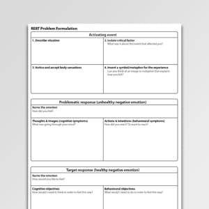 Rational Emotive Behavior Therapy Worksheets | Psychology Tools Rebt Therapy, Counselling Worksheets, Rational Emotive Behavior Therapy, Psychology Tools, Adverbs Worksheet, Counseling Worksheets, Behavior Therapy, Exposure Therapy, Counseling Kids