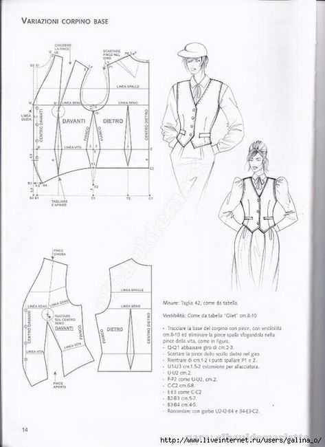 Waistcoat Sewing Pattern, Waistcoat Sewing, Clothing Pattern Design, Vest Sewing Pattern, Fashion Design Patterns, Jacket Pattern Sewing, Retro Mode, Sewing Design, Diy Sewing Clothes