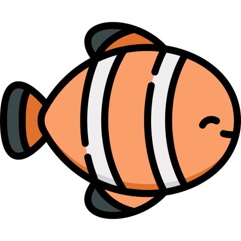 Fish Png Cartoon, Clownfish Aquarium, Clown Fish Cartoon, Fish Clip Art, Fish Png, Fish Clipart, Fish Icon, Dancing Drawings, Cartoon Fish