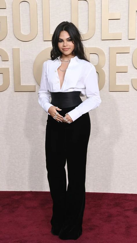 The Best Dressed Celebrities On The 2024 Golden Globe Red Carpet| marie claire Red Carpet Pants Outfits, Hollywood Gala Outfit, Red Carpet Outfits Ideas, Hollywood Red Carpet Outfit, Black Red Carpet Looks, Best Red Carpet Dresses, Red Carpet Glam, Red Carpet Suit Women, Red Carpet Suits