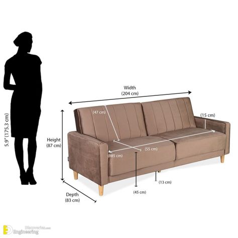 Standard Sofa Dimensions, Garment Shop Interior Design, Diy Floor Mirror Frame, Diy Floor Mirror, Sofa Measurements, Furniture Dimensions, Sofa Dimensions, Sofa Seat, Sofa Size