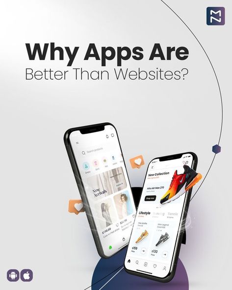 Do you rely on only a website for your eCommerce business?
Well data speaks volumes about the potential of apps in scaling business results. Shouldn't you be trying apps too? 
Create your app at https://bit.ly/3PCajYO Mobile App Development Social Media Post, Mobile App Social Media Post, It Services Post, App Development Ads, Mobile App Development Creative Ads, App Advertising Design, App Development Creative Ads, Website Design Ads, Mobile App Ads